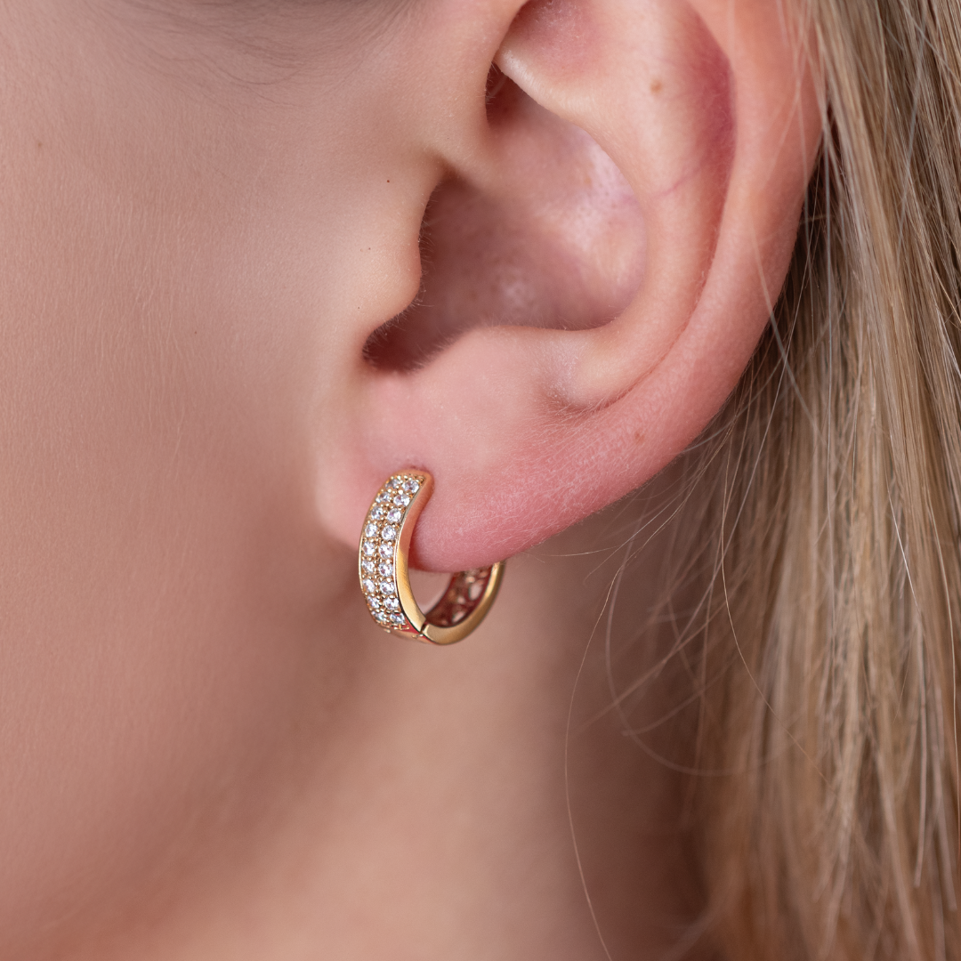 Rose gold earrings 'GIJA'