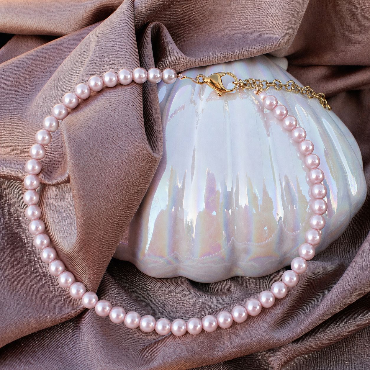 Minimālistiska kājas ķēdīte ar pērlēm ikdienas un svētku lietošanai