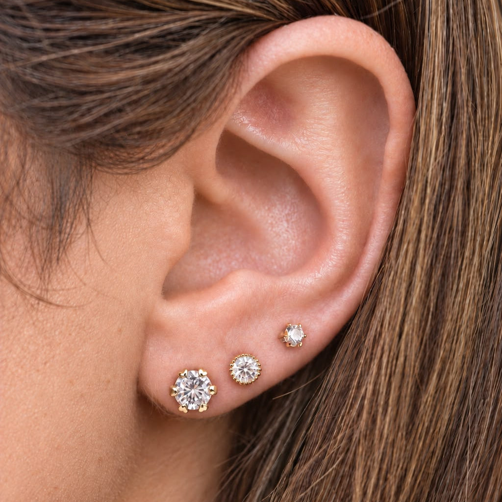 Nagliņauskaru komplekts 'DORIJA' - 1 pāris dāvanā