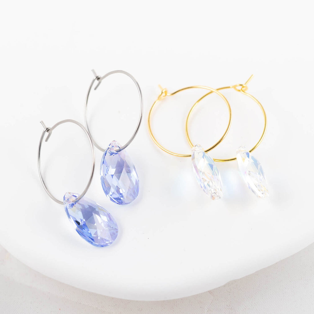 Mazie lāsīšu auskari ar riņķīti